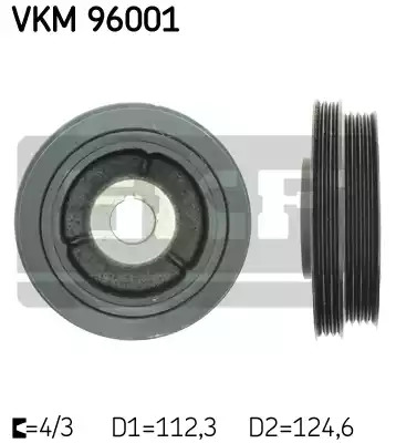 Ременный шкив SKF VKM 96001